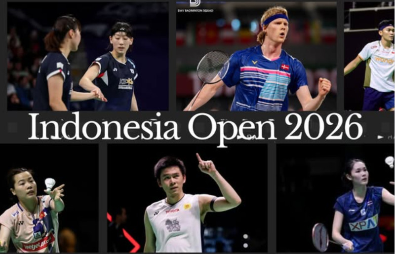 Giải cầu lông Indonesia mở rộng năm 2026 diễn ra từ 2/6 - 7/6/2026 tại Jakarta., quy tụ những tay vợt hàng đầu thế giới