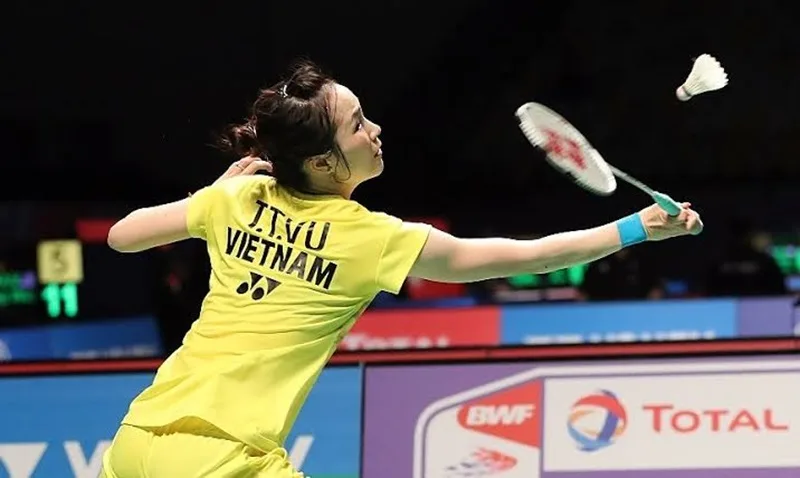 Khoảnh khắc Vũ Thị Trang thi đấu đầy quyết tâm tại đấu trường SEA Games.